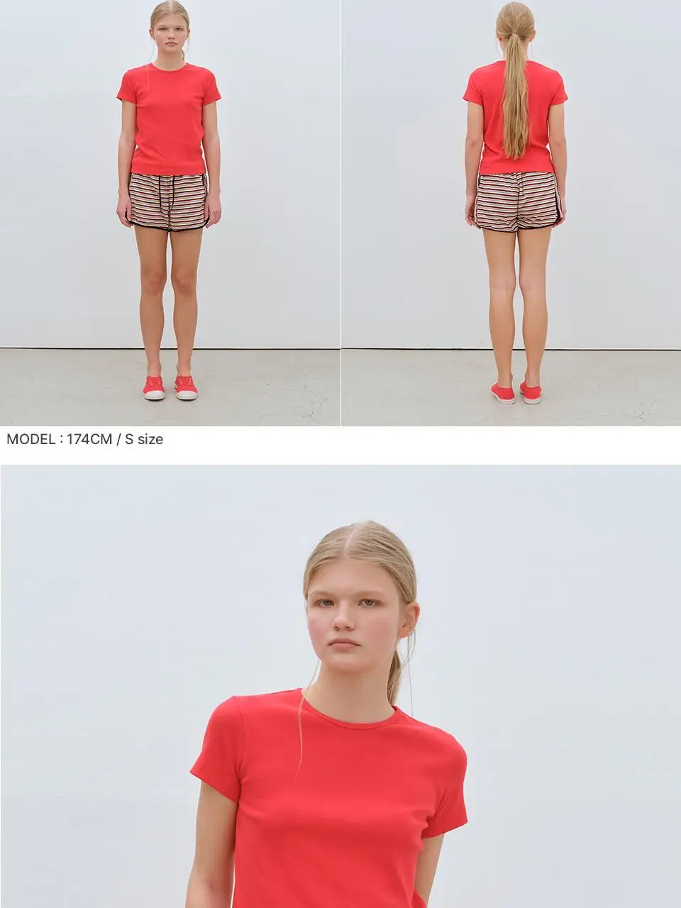 [모음전] BASIC RIBBED T-SHIRTS - 5color 상세페이지 7